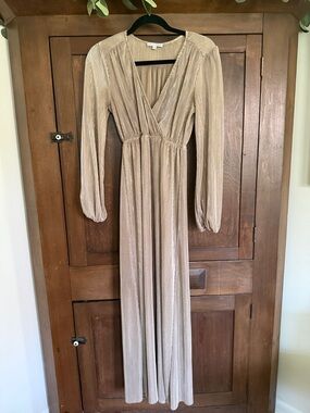 long balloon sleeve maxi dress AUGUSTINE COLLARED BUTTON UP LONG BALLOON SLEEVE MAXI DRESS